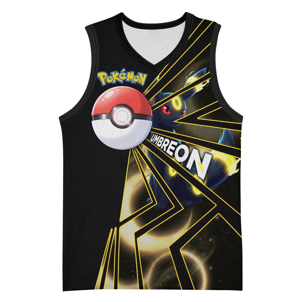 Umbreon Poké Basketball Jersey Lunar Eclipse Comic Style