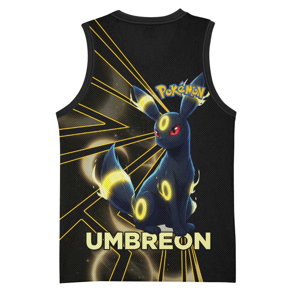 Umbreon Poké Basketball Jersey Lunar Eclipse Comic Style