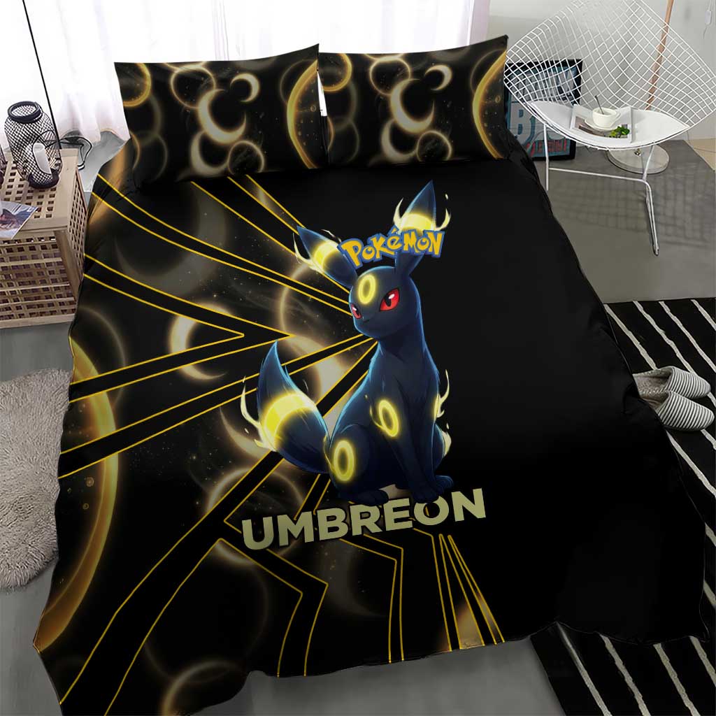 Umbreon Poké Bedding Set Lunar Eclipse Comic Style