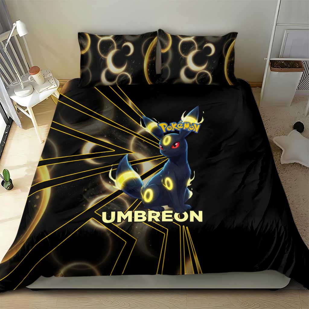 Umbreon Poké Bedding Set Lunar Eclipse Comic Style