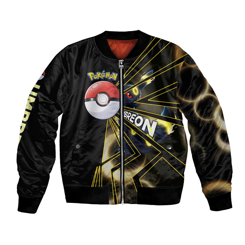 Umbreon Poké Bomber Jacket Lunar Eclipse Comic Style