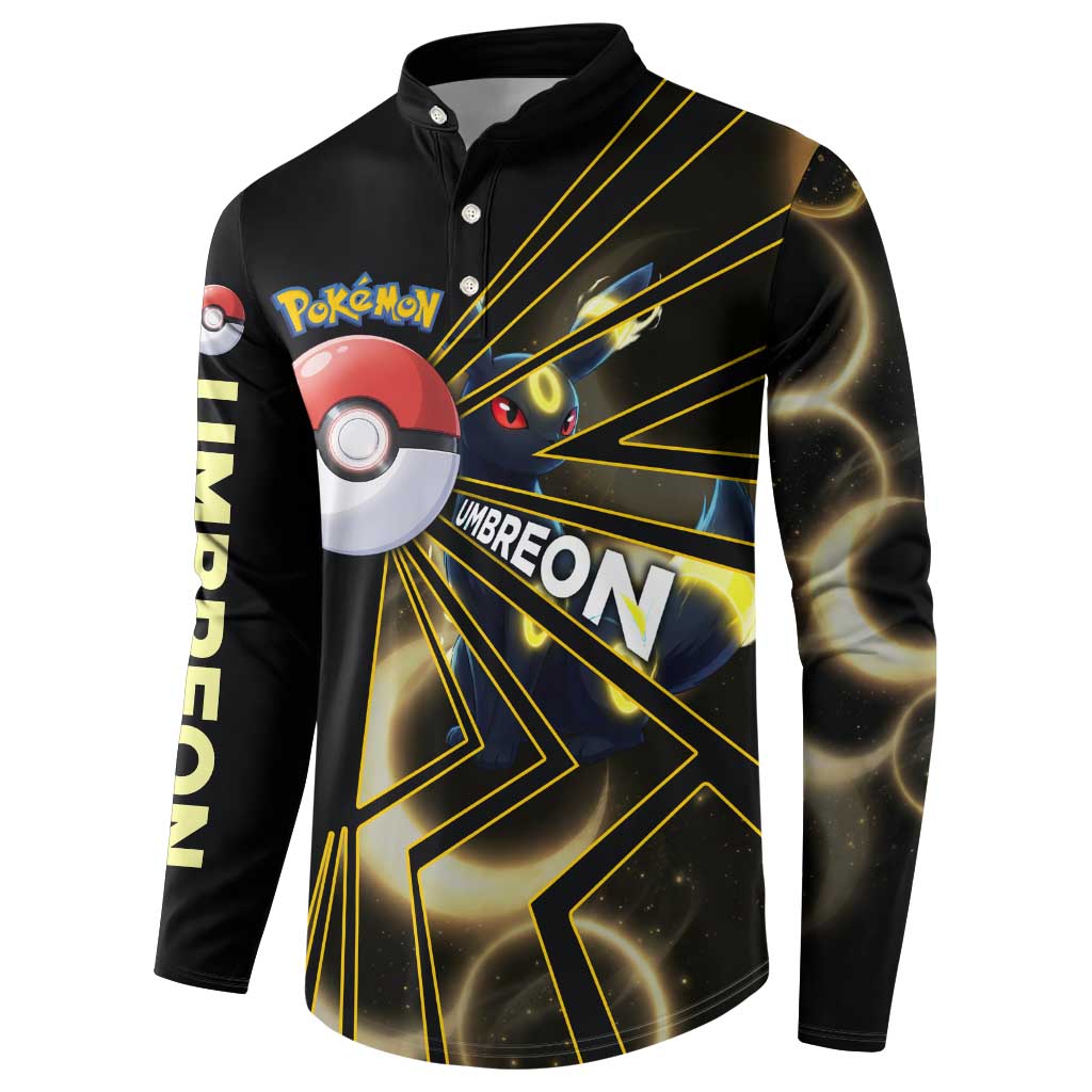 Umbreon Poké Button Sweatshirt Lunar Eclipse Comic Style