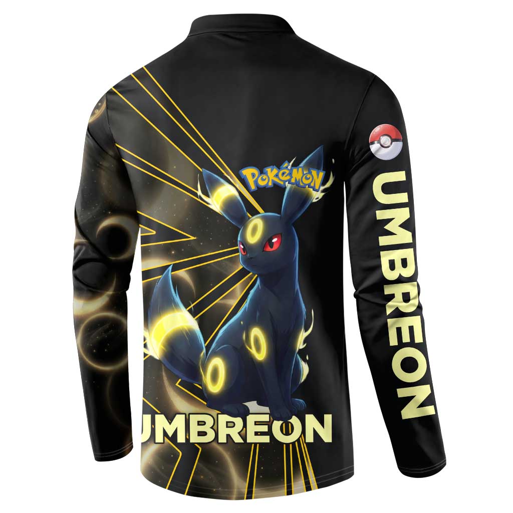 Umbreon Poké Button Sweatshirt Lunar Eclipse Comic Style