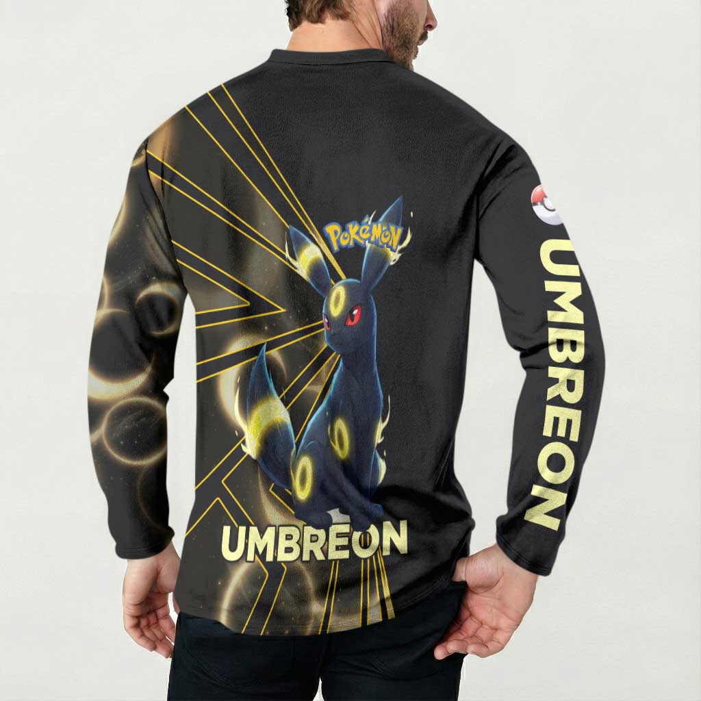 Umbreon Poké Button Sweatshirt Lunar Eclipse Comic Style
