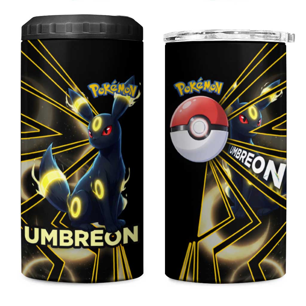 Umbreon Poké 4 in 1 Can Cooler Tumbler Lunar Eclipse Comic Style