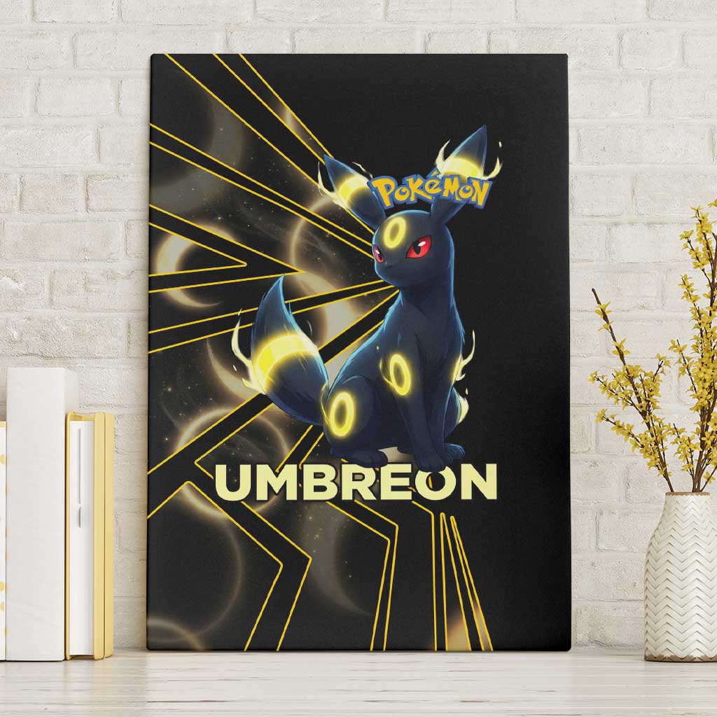 Umbreon Poké Canvas Wall Art Lunar Eclipse Comic Style