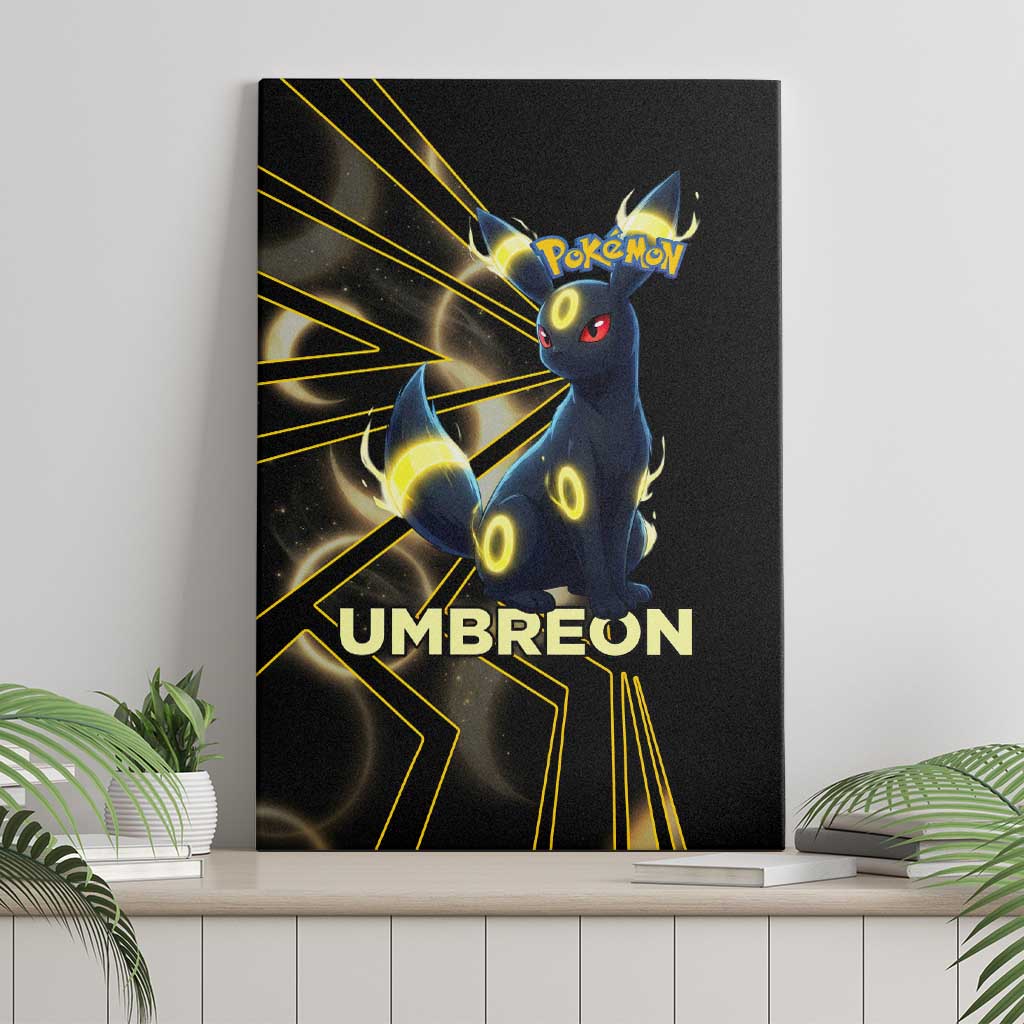 Umbreon Poké Canvas Wall Art Lunar Eclipse Comic Style