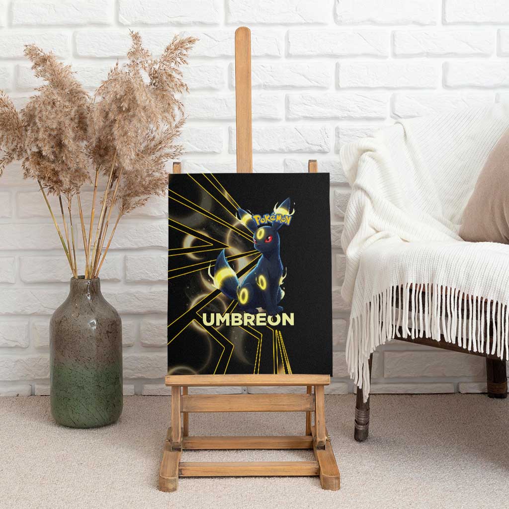 Umbreon Poké Canvas Wall Art Lunar Eclipse Comic Style