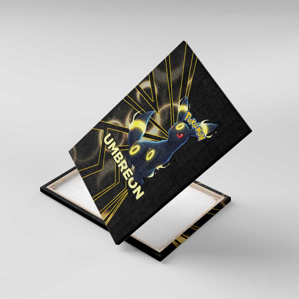 Umbreon Poké Canvas Wall Art Lunar Eclipse Comic Style