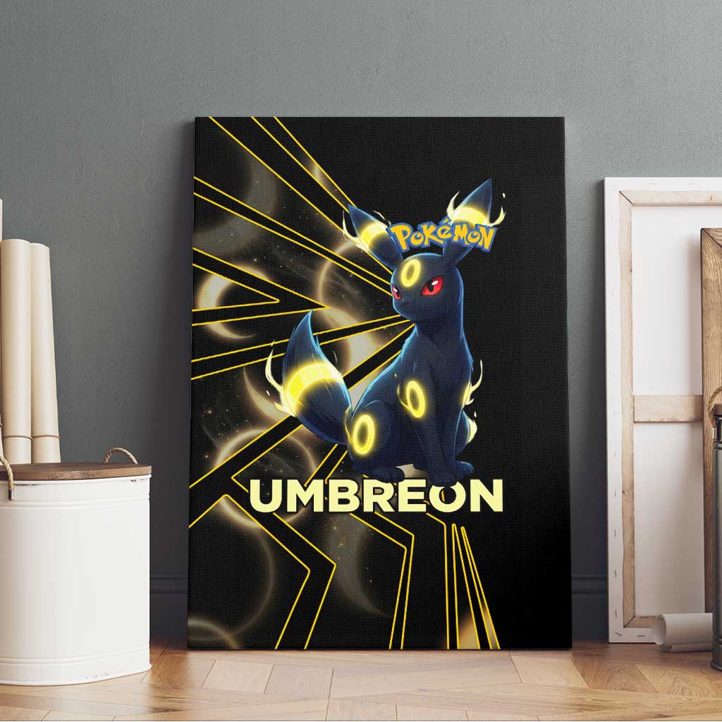 Umbreon Poké Canvas Wall Art Lunar Eclipse Comic Style