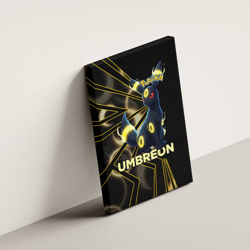 Umbreon Poké Canvas Wall Art Lunar Eclipse Comic Style