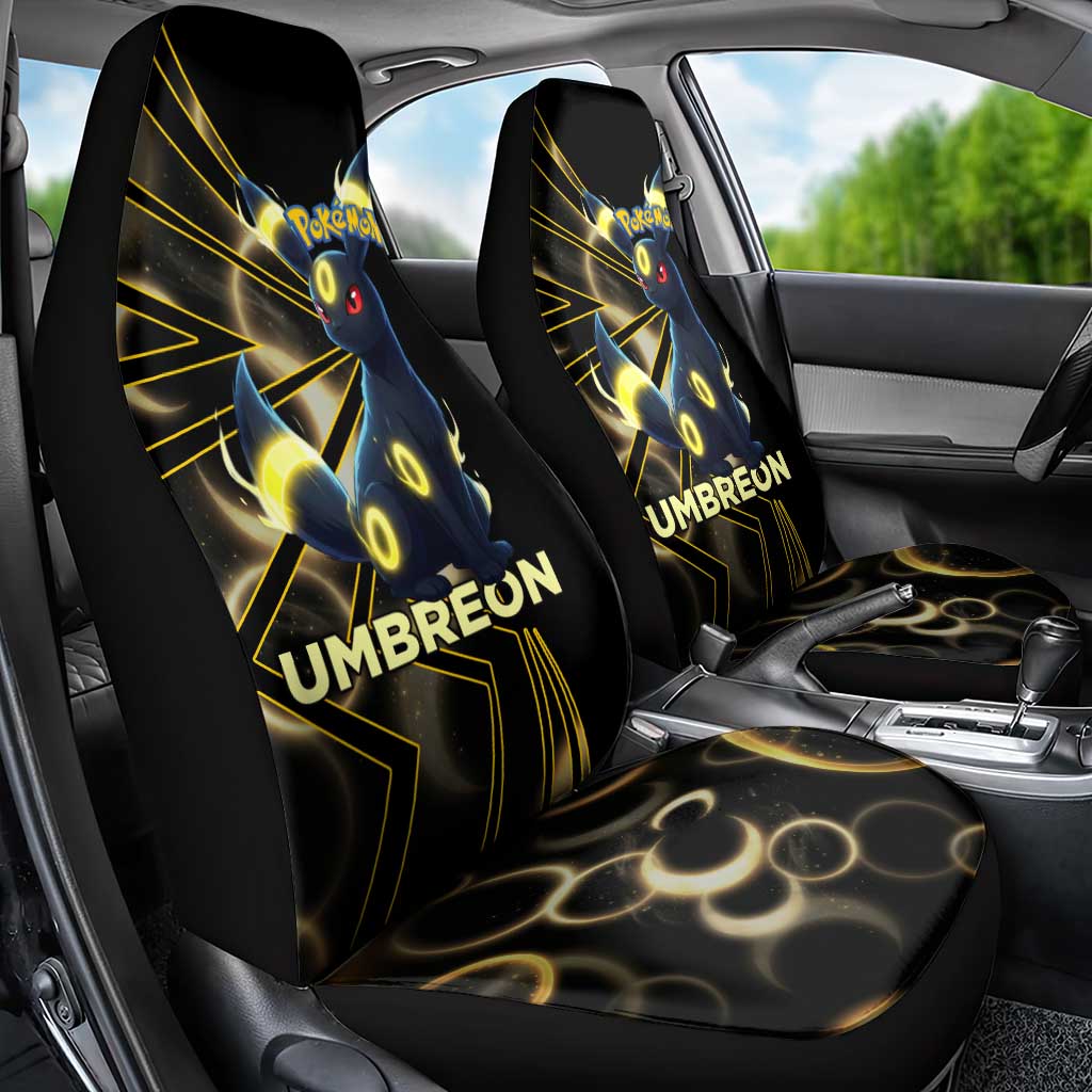 Umbreon Poké Car Seat Cover Lunar Eclipse Comic Style