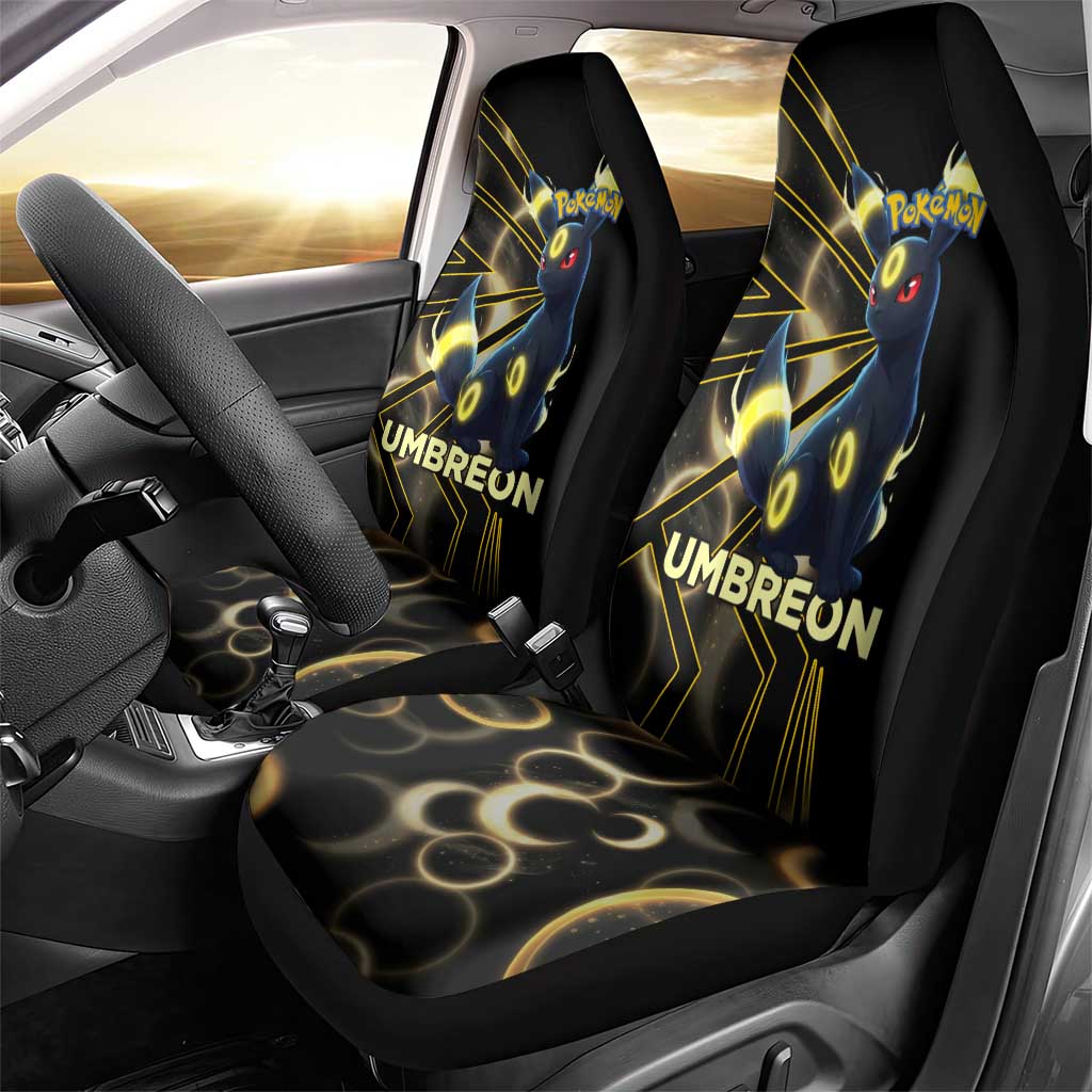 Umbreon Poké Car Seat Cover Lunar Eclipse Comic Style