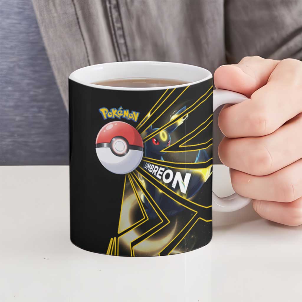Umbreon Poké Ceramic Mug Lunar Eclipse Comic Style