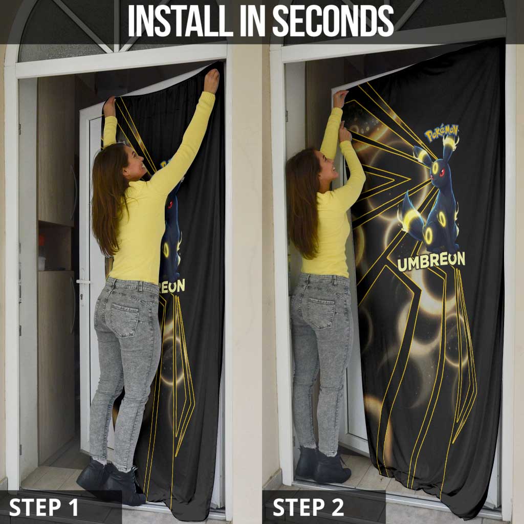 Umbreon Poké Door Cover Lunar Eclipse Comic Style