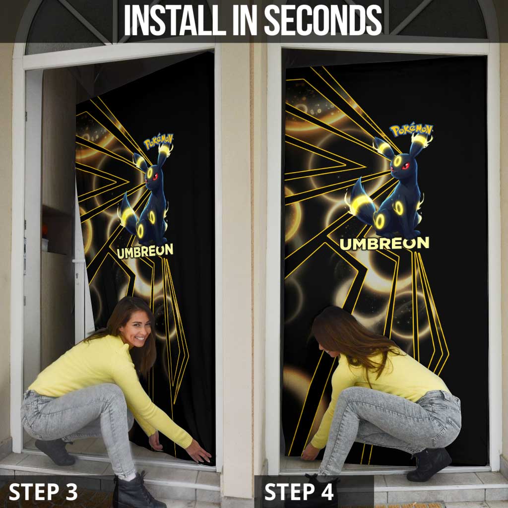 Umbreon Poké Door Cover Lunar Eclipse Comic Style
