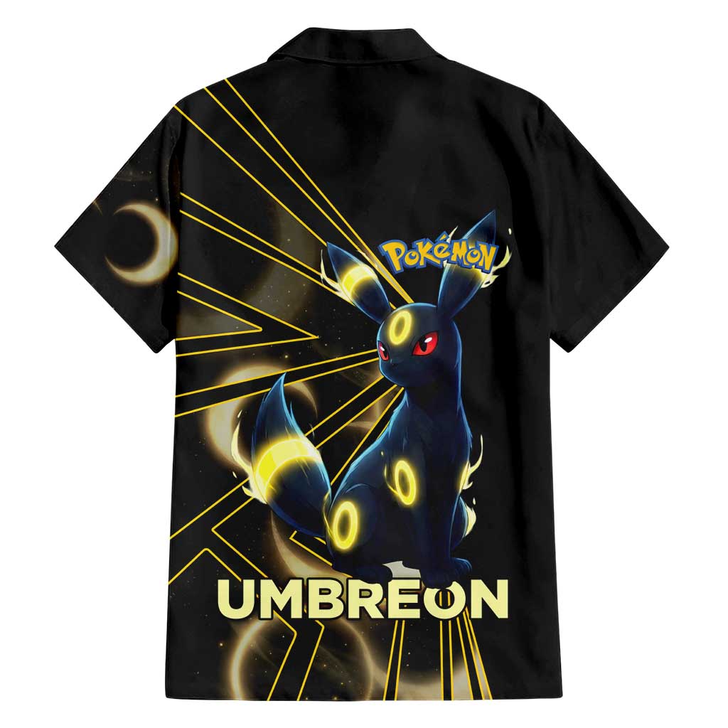Umbreon Poké Family Matching Tank Maxi Dress and Hawaiian Shirt Lunar Eclipse Comic Style