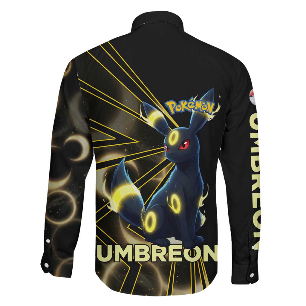 Umbreon Poké Family Matching Tank Maxi Dress and Hawaiian Shirt Lunar Eclipse Comic Style
