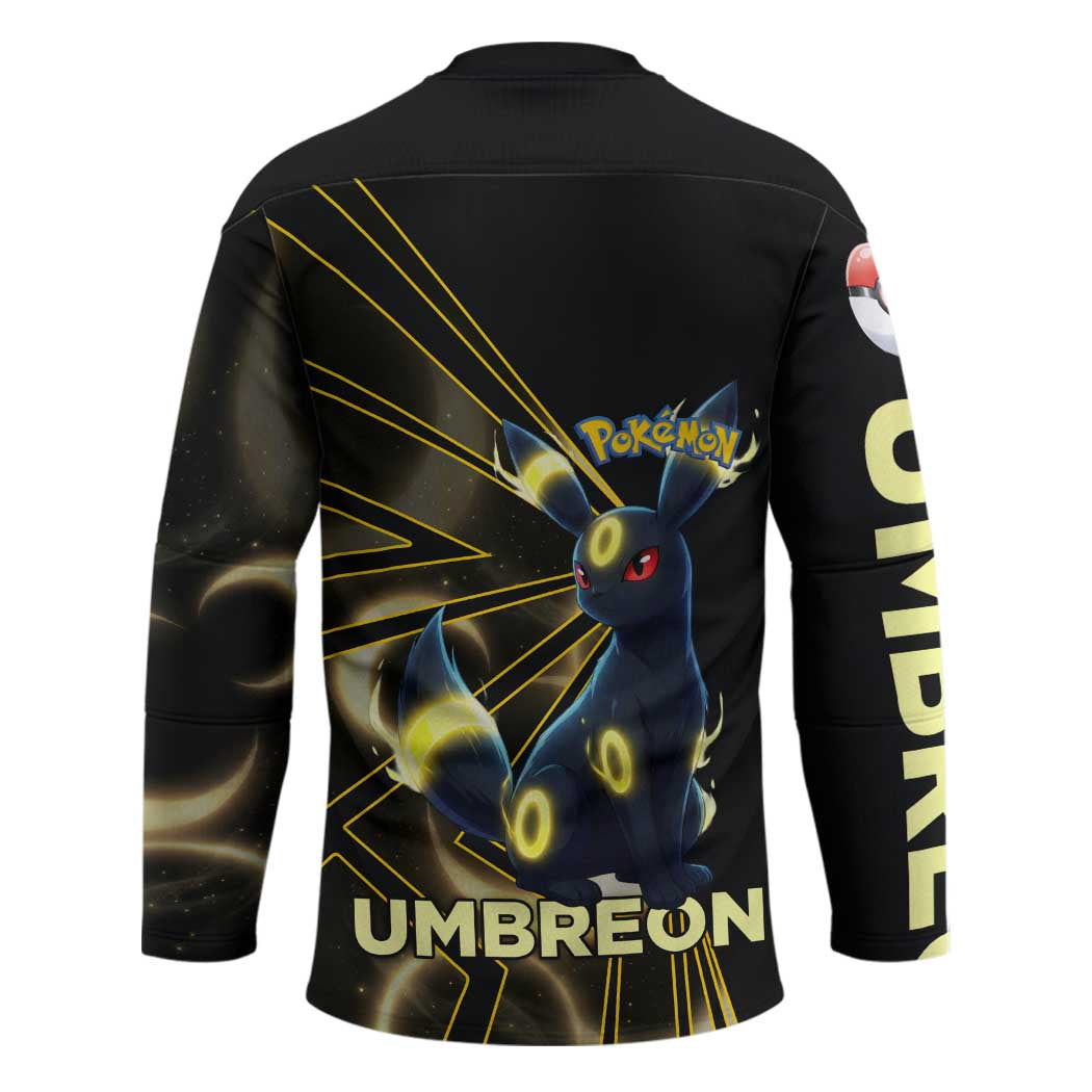 Umbreon Poké Hockey Jersey Lunar Eclipse Comic Style