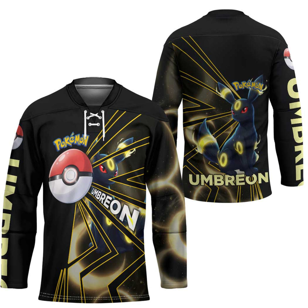 Umbreon Poké Hockey Jersey Lunar Eclipse Comic Style
