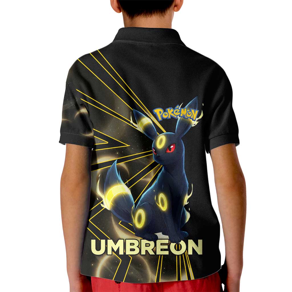 Umbreon Poké Kid Polo Shirt Lunar Eclipse Comic Style