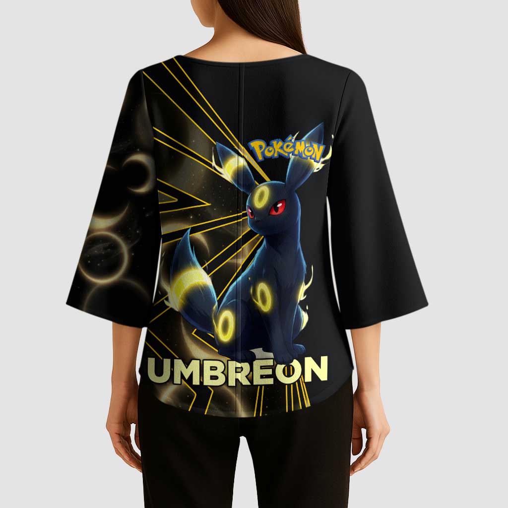 Umbreon Poké Kimono Sleeve Blouse Lunar Eclipse Comic Style