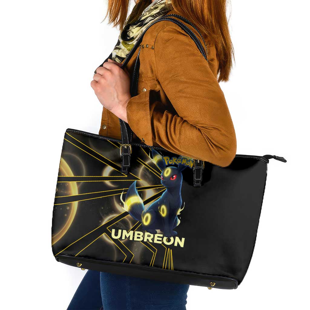Umbreon Poké Leather Tote Bag Lunar Eclipse Comic Style