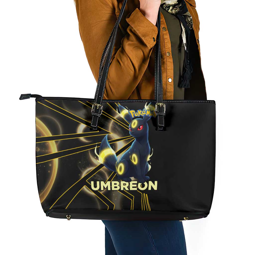 Umbreon Poké Leather Tote Bag Lunar Eclipse Comic Style