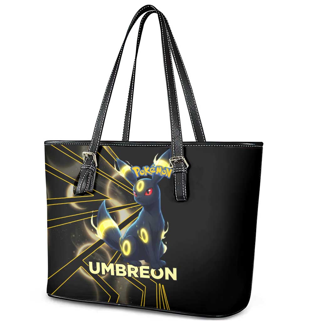 Umbreon Poké Leather Tote Bag Lunar Eclipse Comic Style