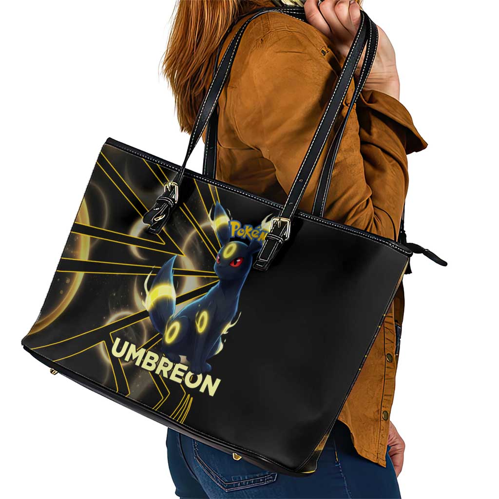 Umbreon Poké Leather Tote Bag Lunar Eclipse Comic Style