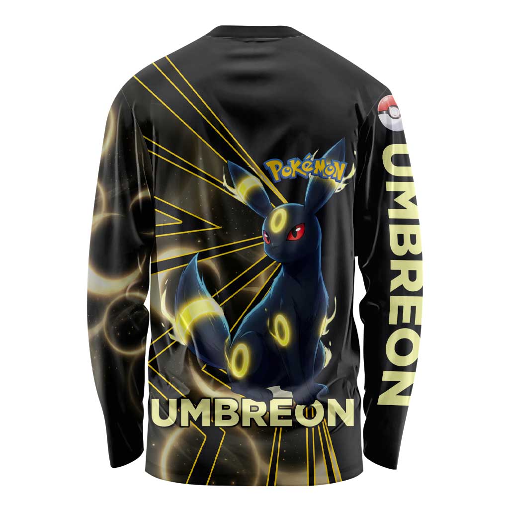 Umbreon Poké Long Sleeve Shirt Lunar Eclipse Comic Style