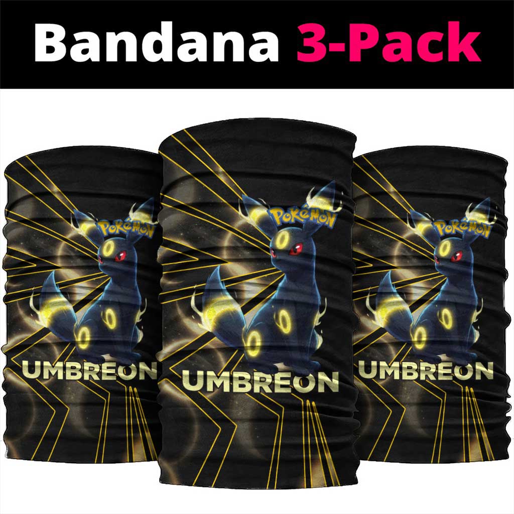 Umbreon Poké Neck Gaiter Lunar Eclipse Comic Style