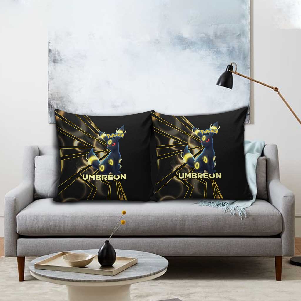 Umbreon Poké Pillow Cover Lunar Eclipse Comic Style