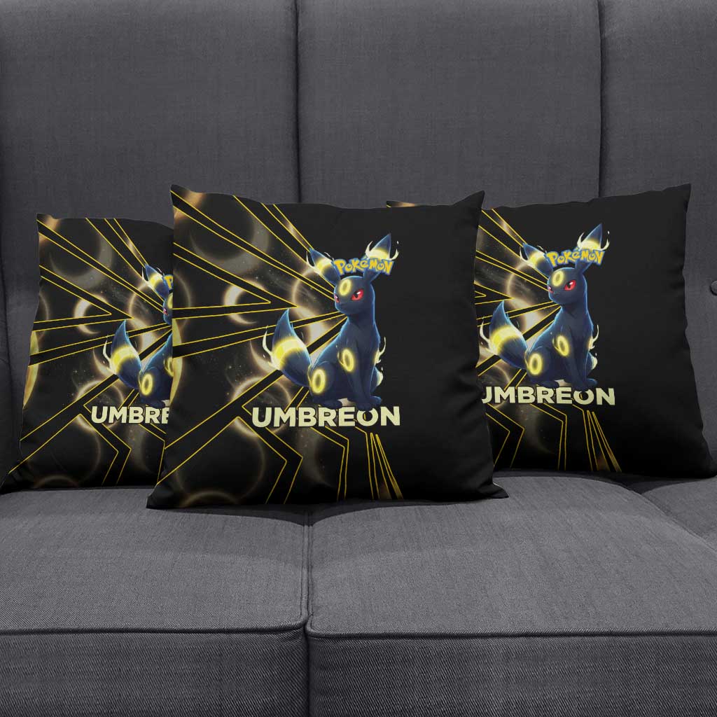Umbreon Poké Pillow Cover Lunar Eclipse Comic Style