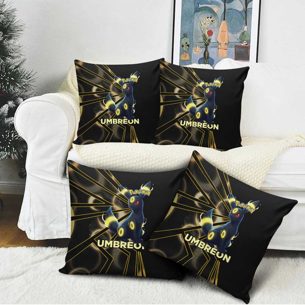 Umbreon Poké Pillow Cover Lunar Eclipse Comic Style