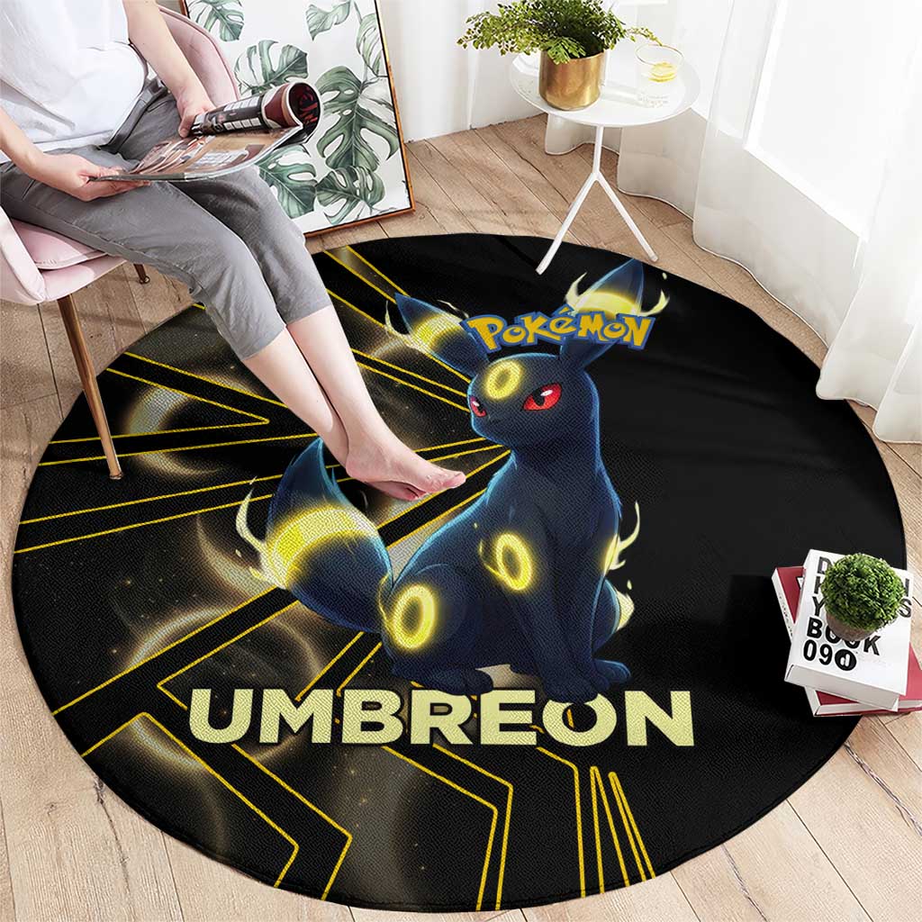 Umbreon Poké Round Carpet Lunar Eclipse Comic Style