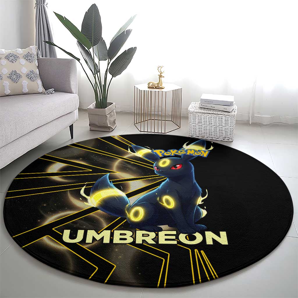 Umbreon Poké Round Carpet Lunar Eclipse Comic Style