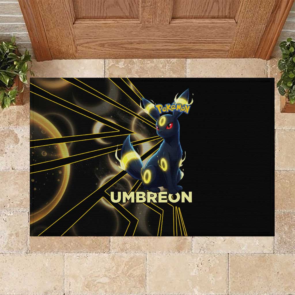 Umbreon Poké Rubber Doormat Lunar Eclipse Comic Style