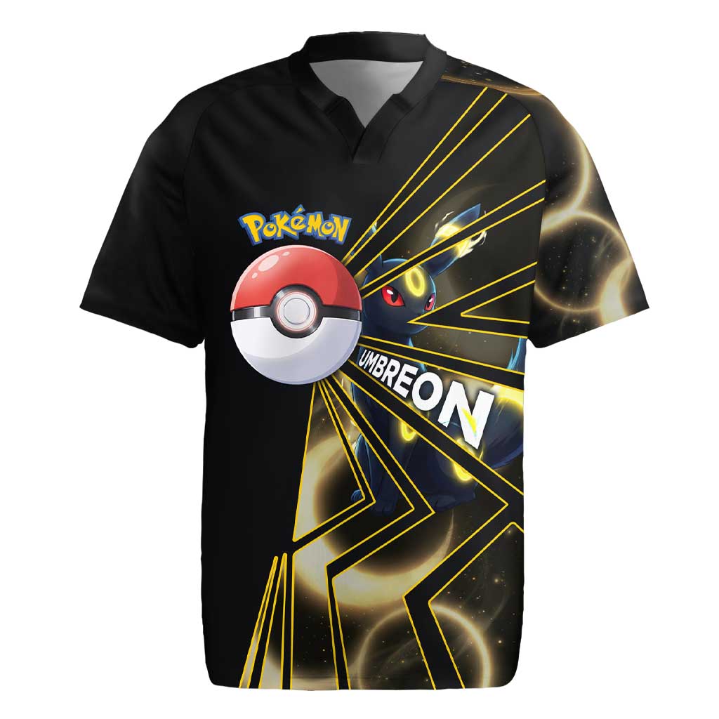 Umbreon Poké Rugby Jersey Lunar Eclipse Comic Style