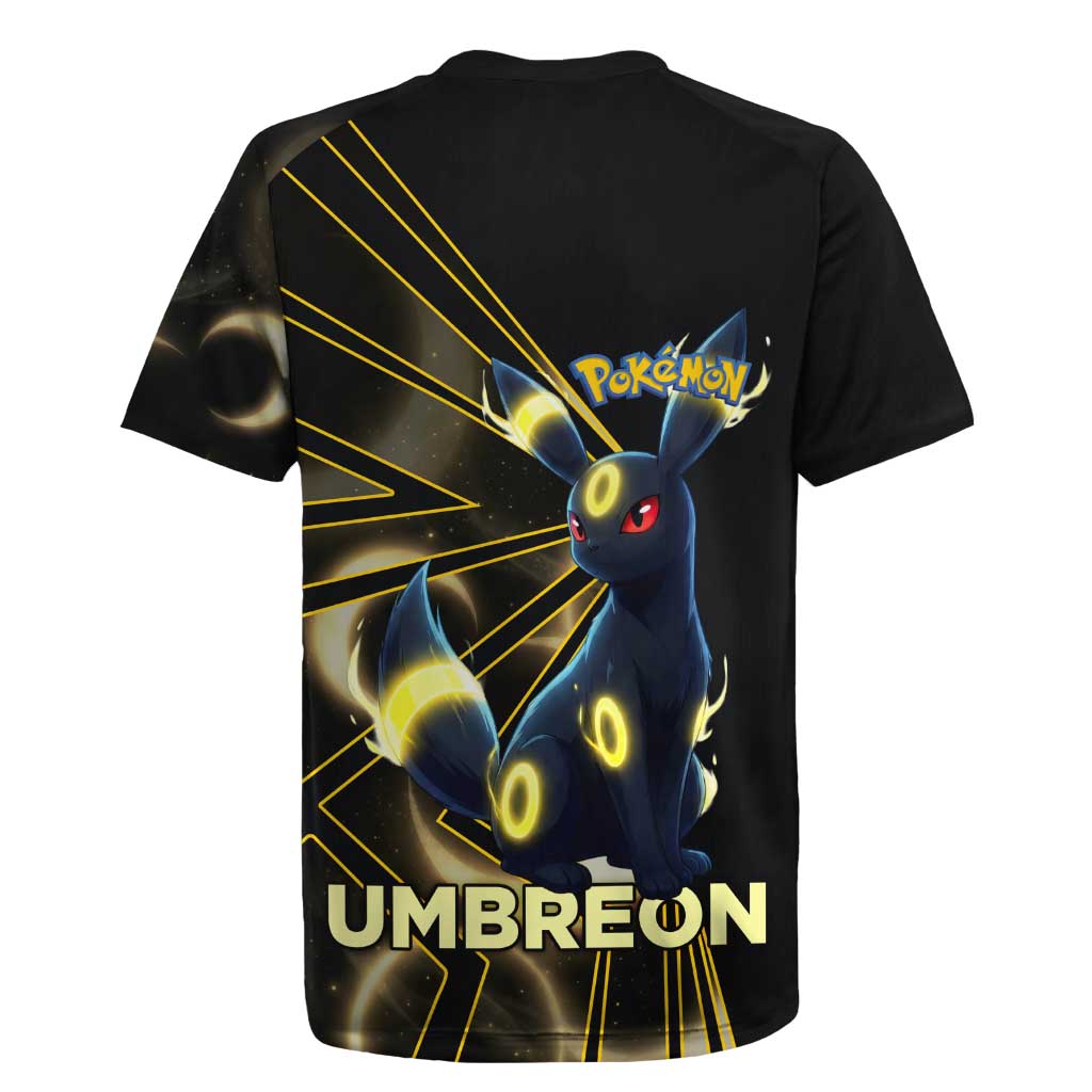 Umbreon Poké Rugby Jersey Lunar Eclipse Comic Style