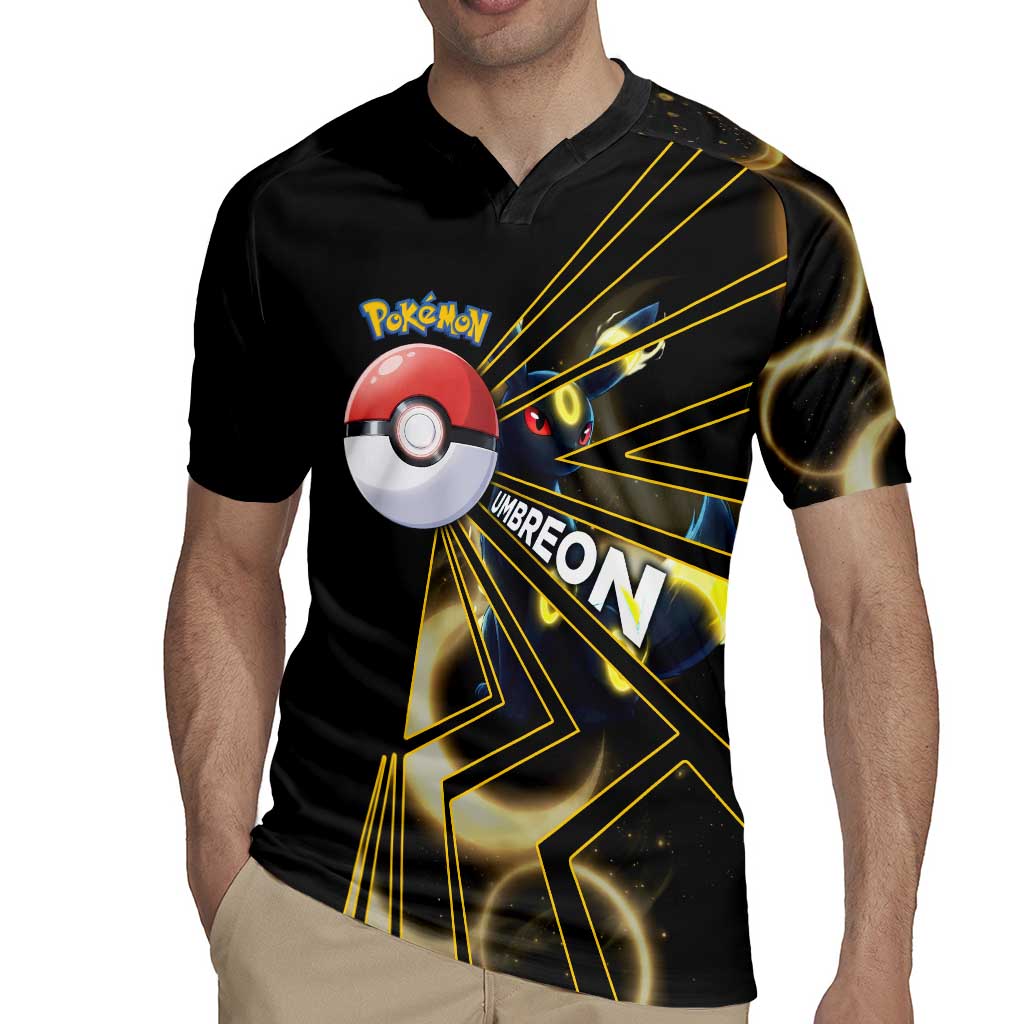 Umbreon Poké Rugby Jersey Lunar Eclipse Comic Style