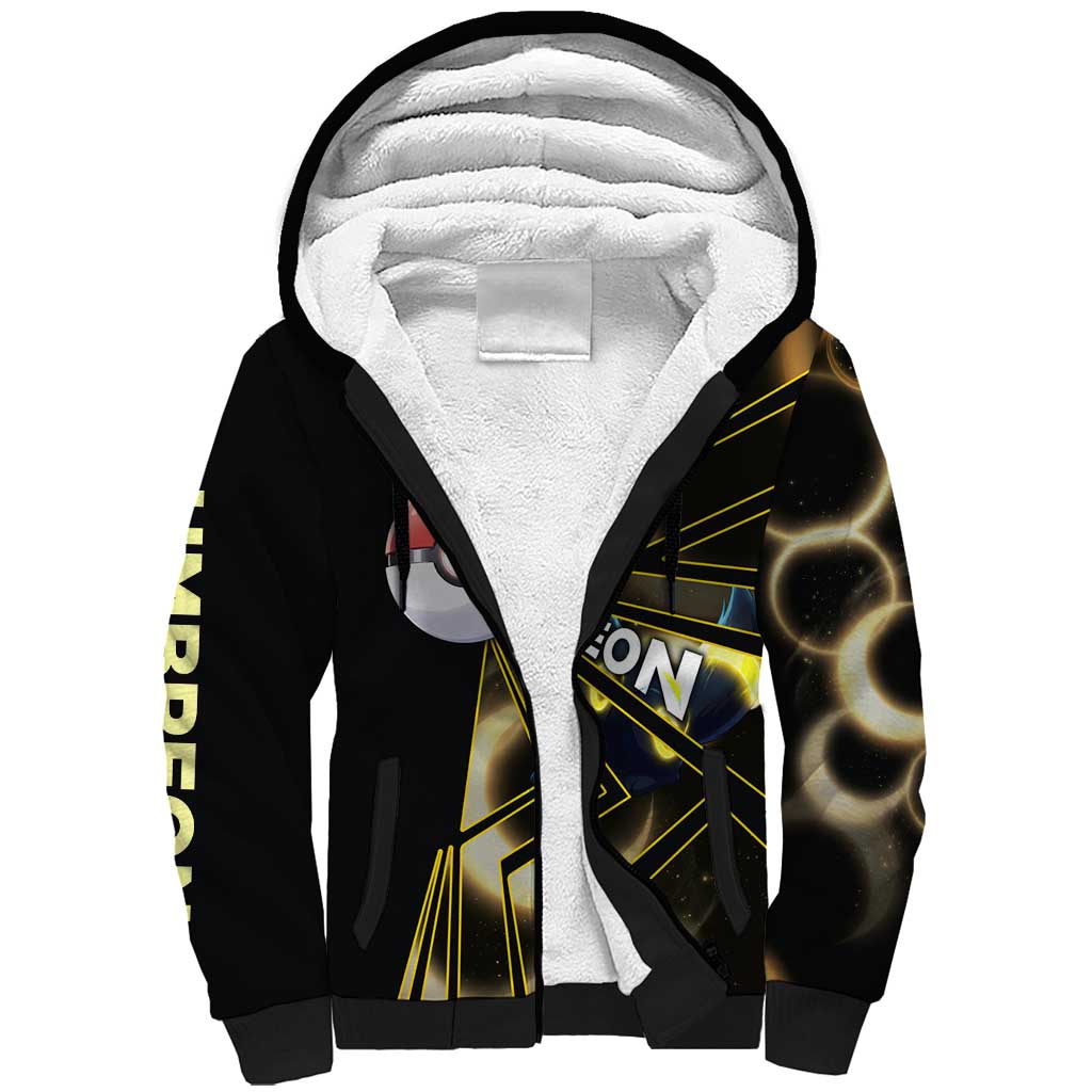 Umbreon Poké Sherpa Hoodie Lunar Eclipse Comic Style