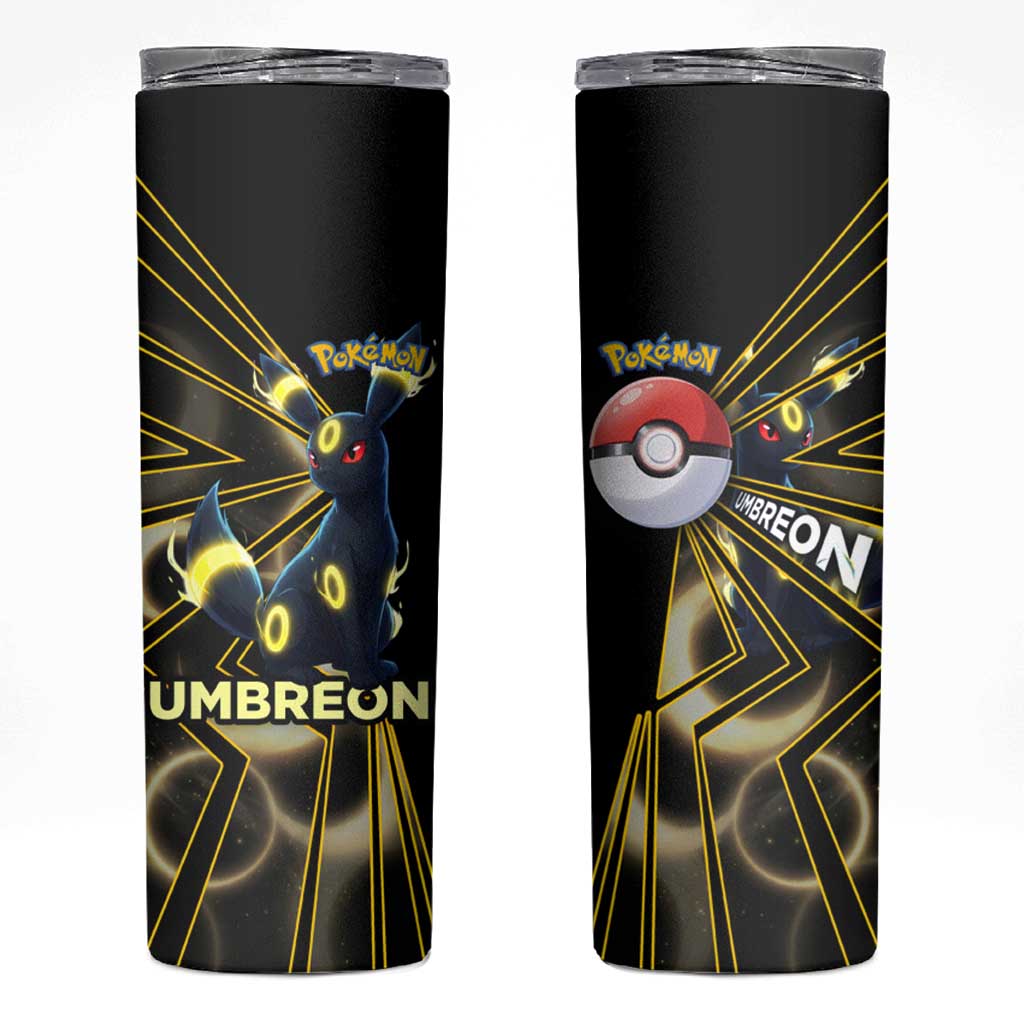 Umbreon Poké Skinny Tumbler Lunar Eclipse Comic Style