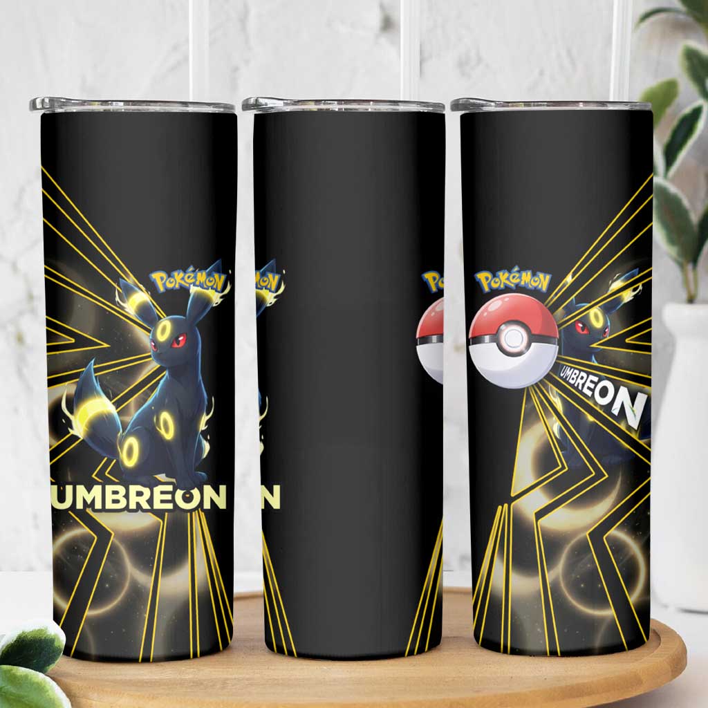 Umbreon Poké Skinny Tumbler Lunar Eclipse Comic Style