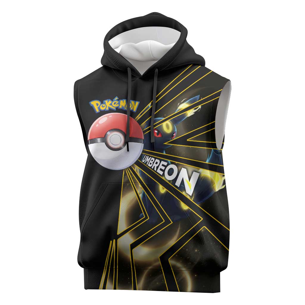Umbreon Poké Sleeveless Hoodie Lunar Eclipse Comic Style
