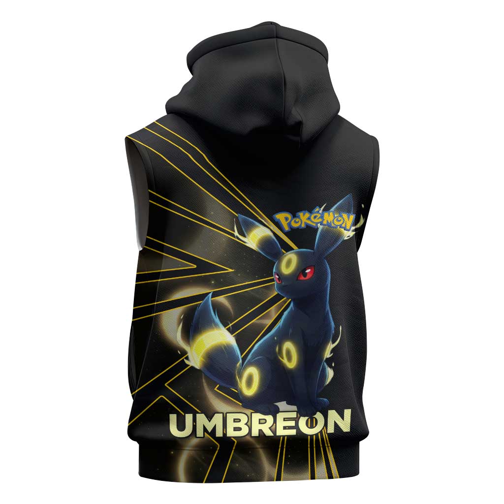 Umbreon Poké Sleeveless Hoodie Lunar Eclipse Comic Style