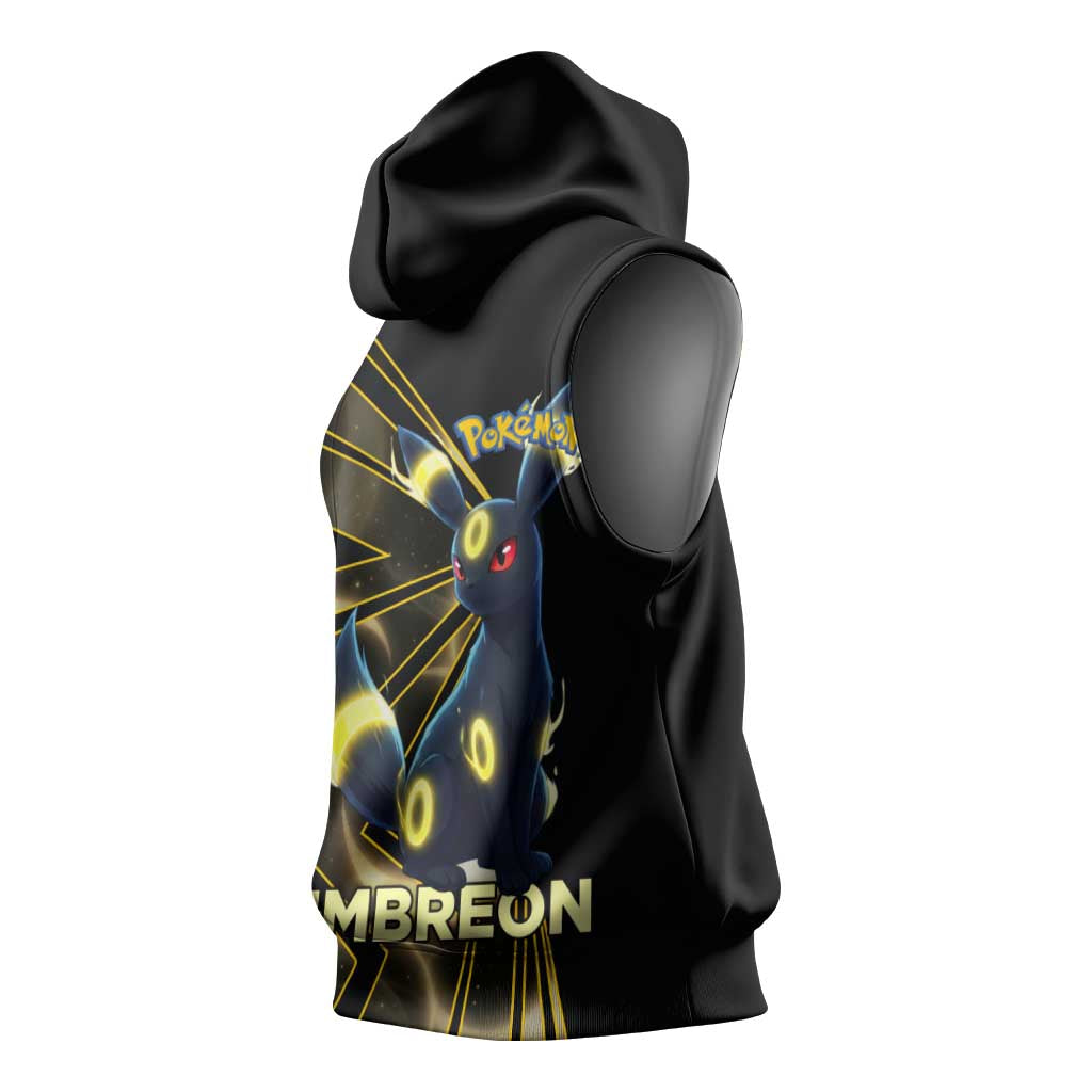 Umbreon Poké Sleeveless Hoodie Lunar Eclipse Comic Style