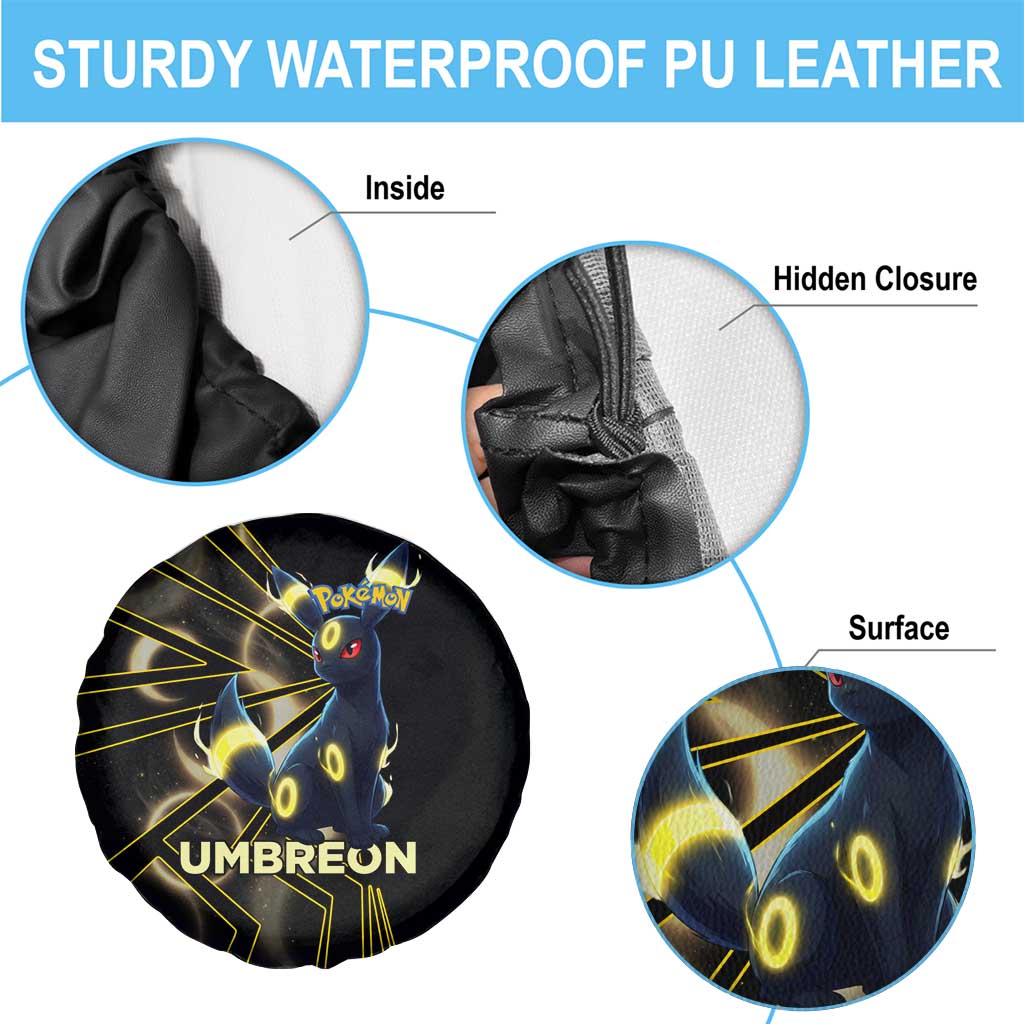 Umbreon Poké Spare Tire Cover Lunar Eclipse Comic Style