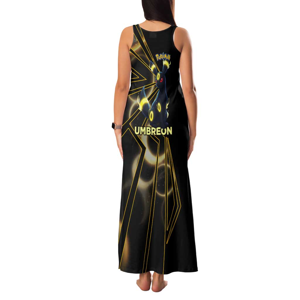 Umbreon Poké Tank Maxi Dress Lunar Eclipse Comic Style