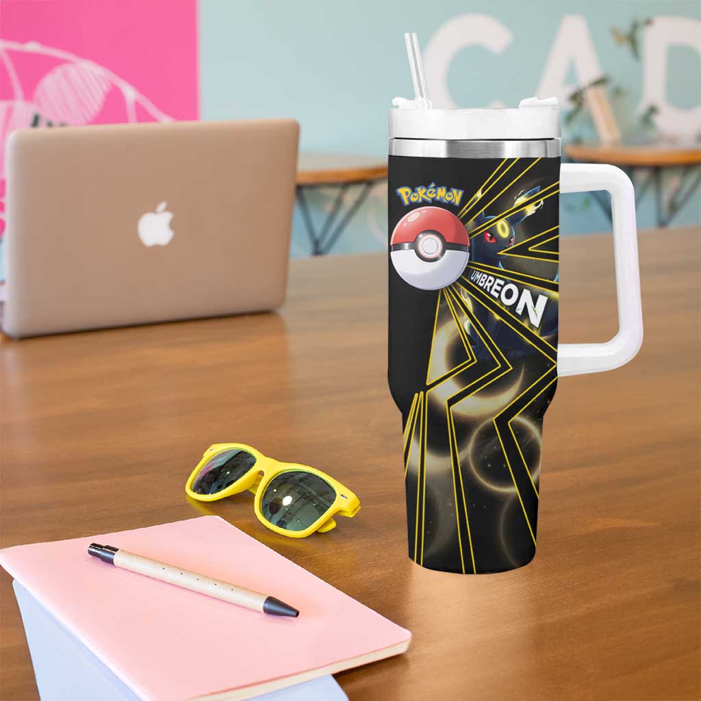 Umbreon Poké Tumbler With Handle Lunar Eclipse Comic Style